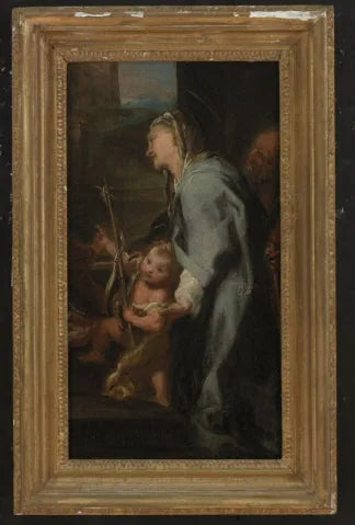 El joven San Juan Bautista con Isabel y Zacarías - Federico Barroci
