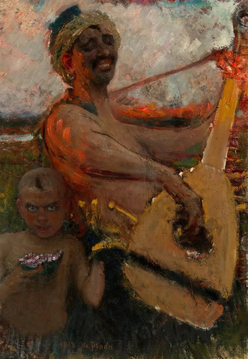 El jugador de bandura ciego - Ilya Repin