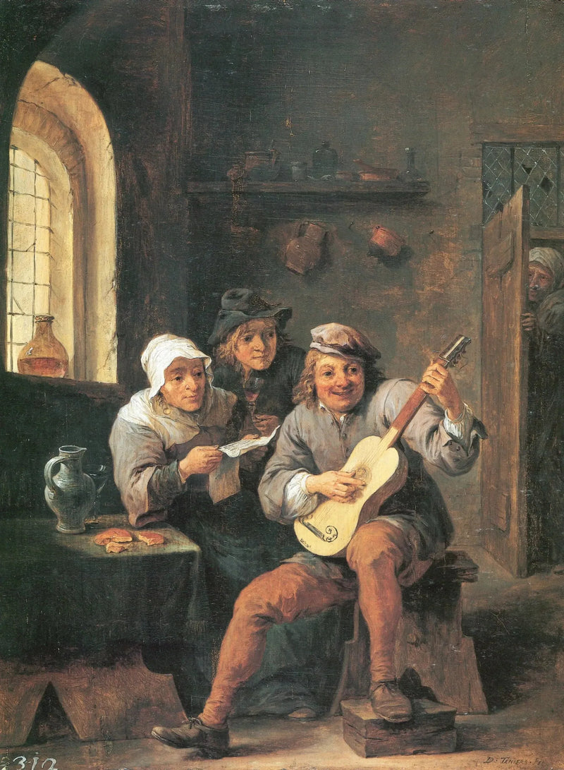 El jugador de laúd - David Teniers el Joven
