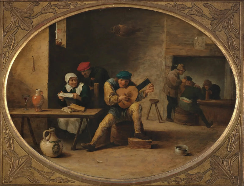 El jugador de laúd - David Teniers el Joven