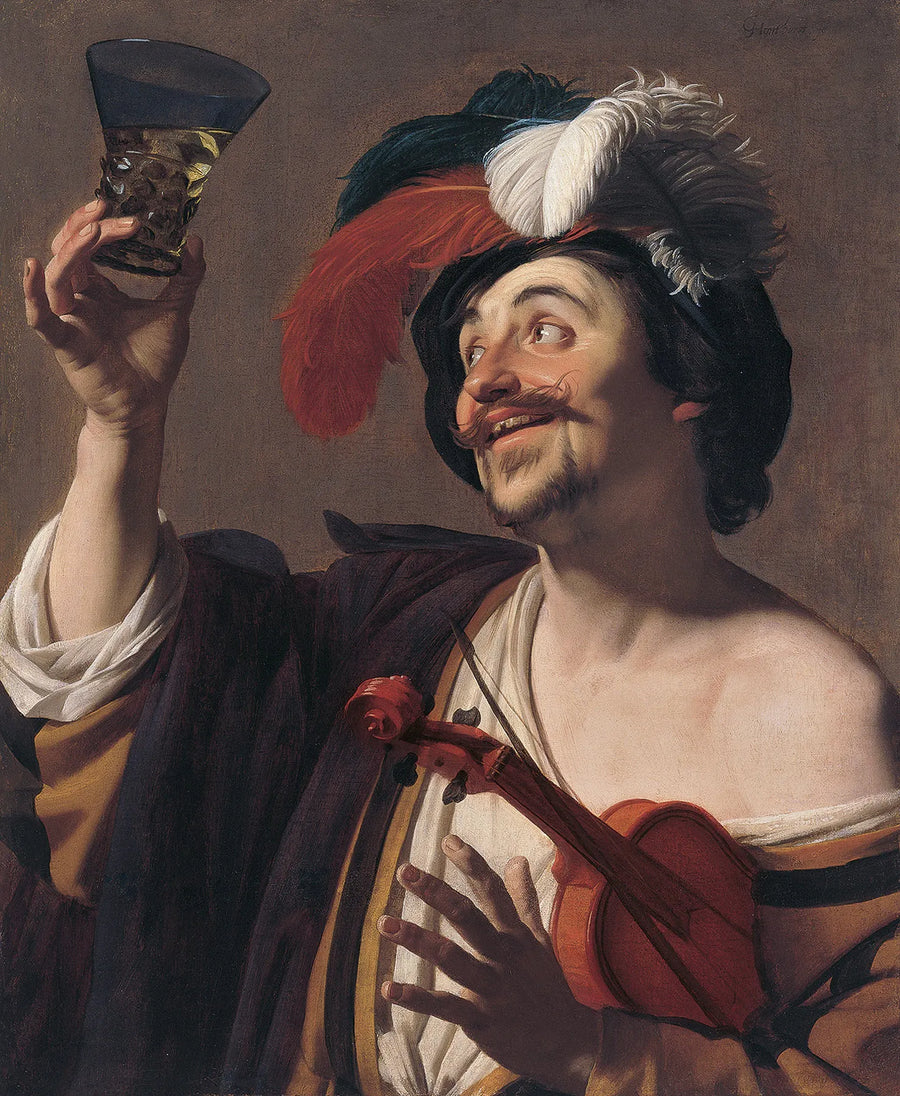El alegre violinista - Gerrit van Honthorst