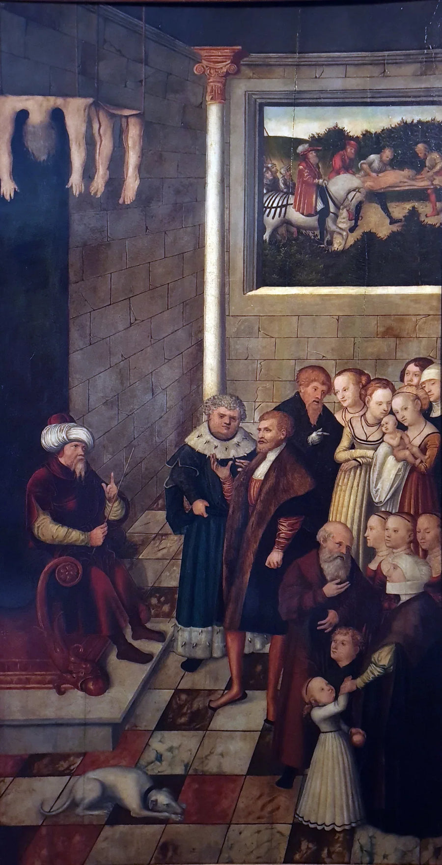 El Juicio de Kambyse (paneles de ejemplum del elector Joaquín II) - Lucas Cranach el Viejo