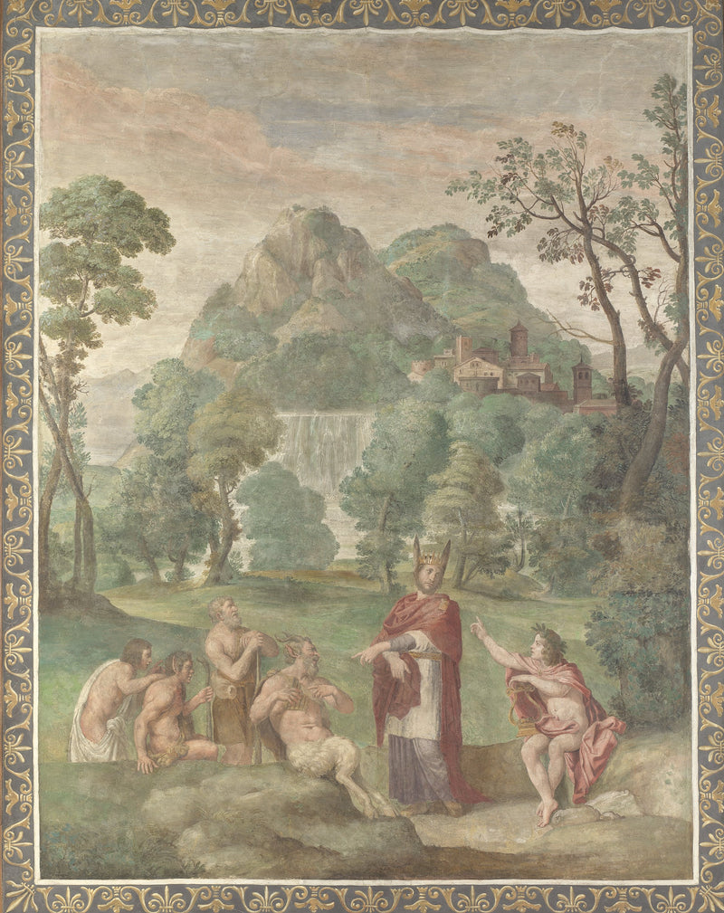 El juicio de Midas - Domenichino