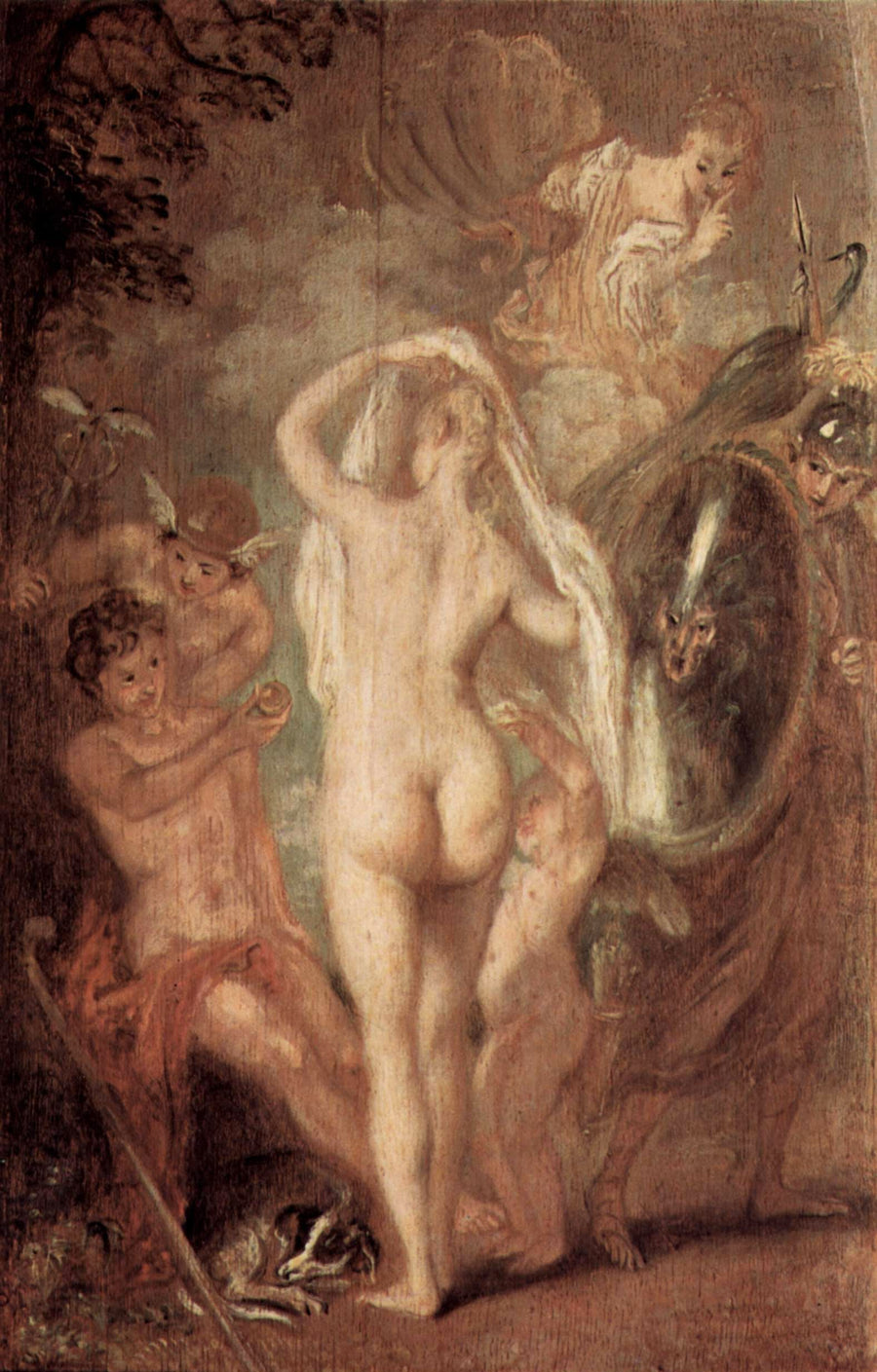El juicio de París - Antoine Watteau