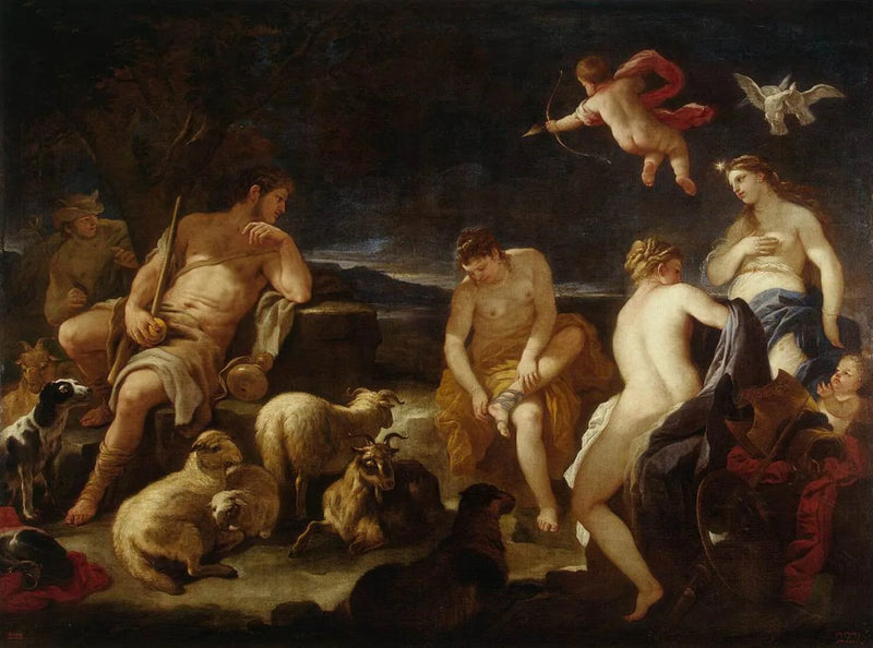 El Juicio de París - Luca Giordano
