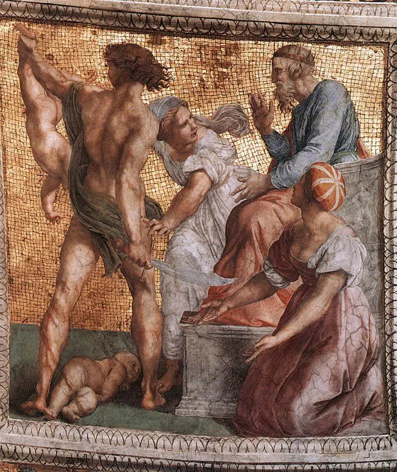 Le jugement de Salomon - Raphaël Sanzio image 1 tableau peint à l’huile sur toile
