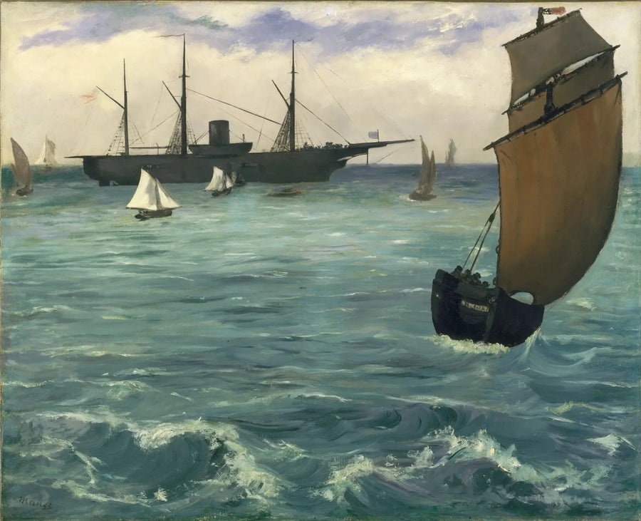 El Kearsarge en Boulogne - Édouard Manet