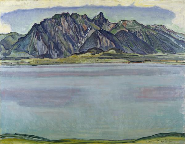 El lago de Thun y las montañas del Stockhorn - Ferdinand Hodler