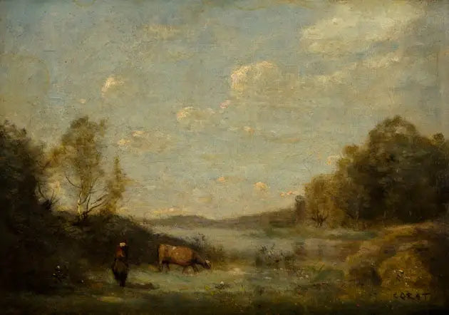 El lago - Jean-Baptiste Camille Corot