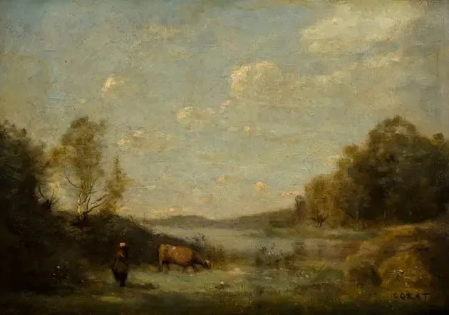 El lago - Jean-Baptiste Camille Corot