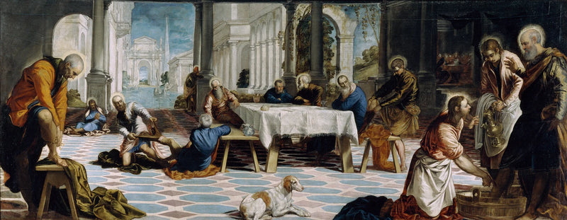 El Lavado de pies - Jacopo Tintoretto