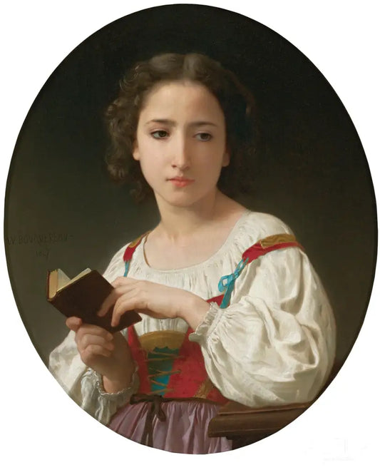 Le Livre D’heures - William Bouguereau Reproductions de tableaux à la peinture à l’huile