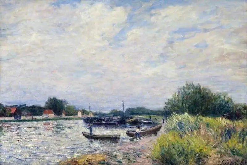 El Loing en Saint-Mammès - Alfred Sisley