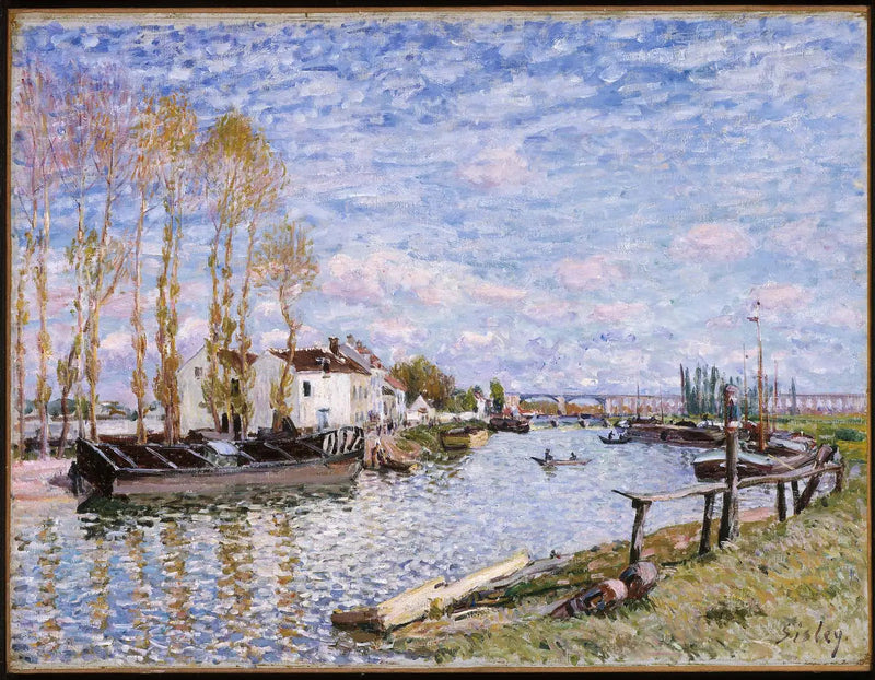 El Loing en Saint-Mammès - Alfred Sisley