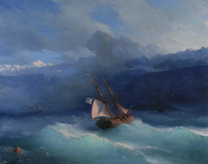 A lo largo de la costa - Iván Aivazovski