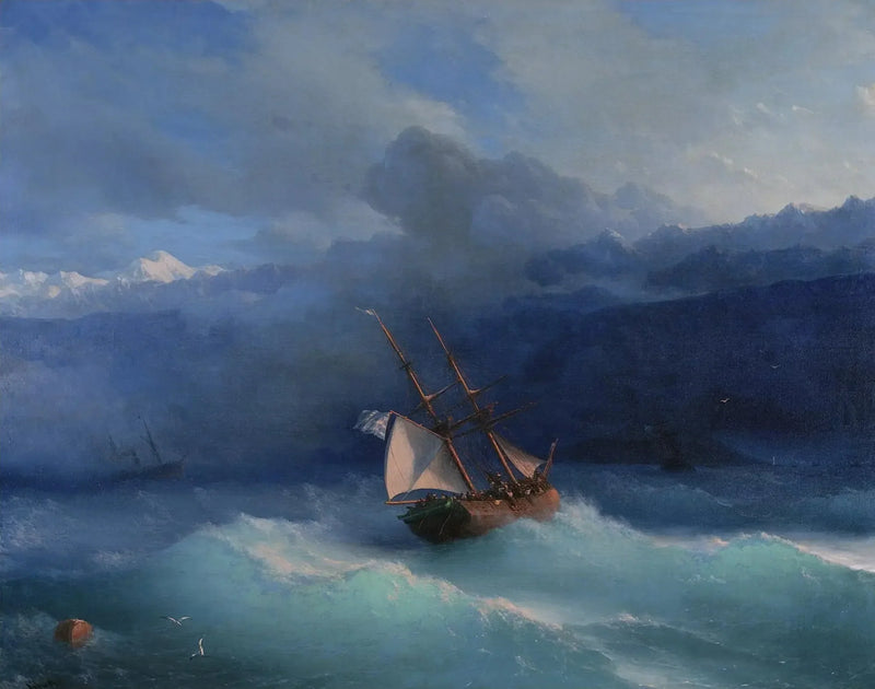 A lo largo de la costa - Iván Aivazovski