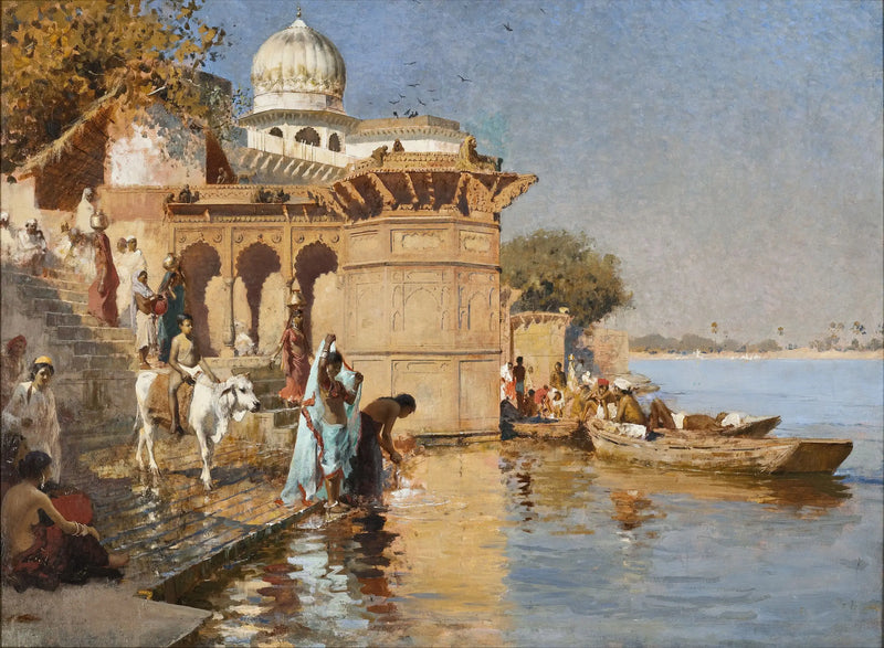 A lo largo de los Ghats, Mathura - Edwin Lord Weeks
