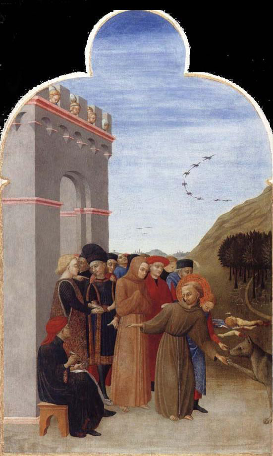 El lobo de Gubbio - Stefano di Giovanni (Sassetta)