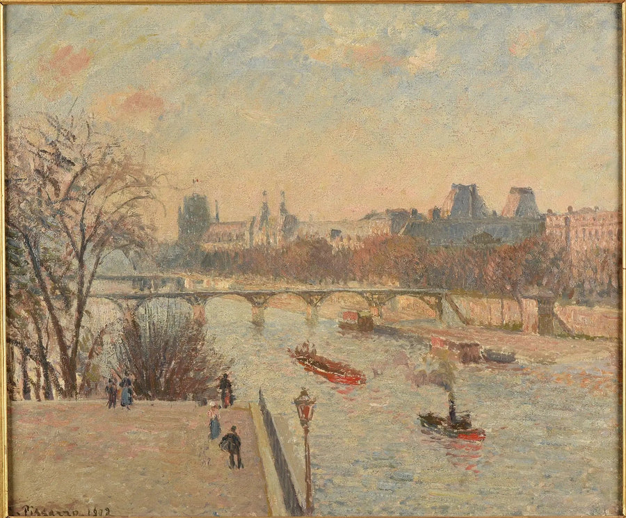 El Louvre - Camille Pissarro