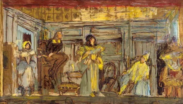Le malade imaginaire - Édouard Vuillard image 1 copie peinte à la main à l’huile