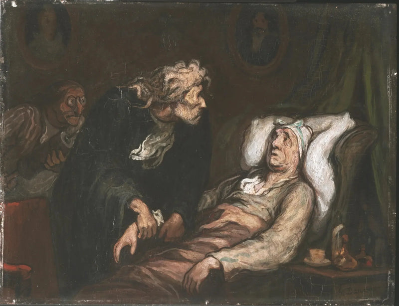 El enfermo imaginario - Honoré Daumier