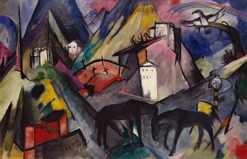 El desafortunado país de Tirol - Franz Marc