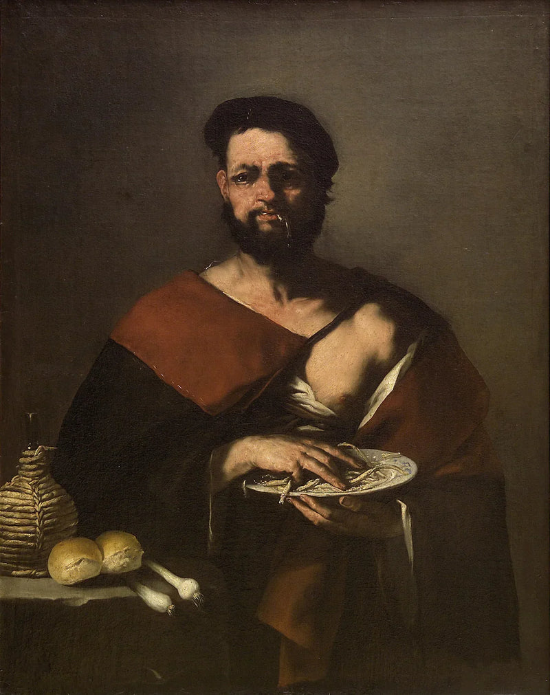 El comedor de pescado - Luca Giordano