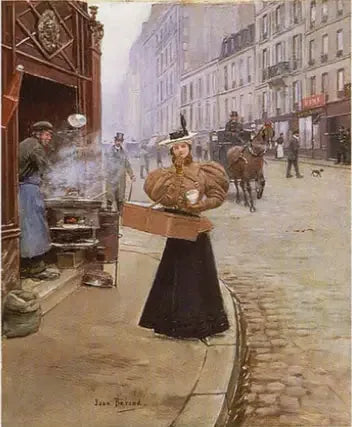 El Vendedor de castañas - Jean Béroud