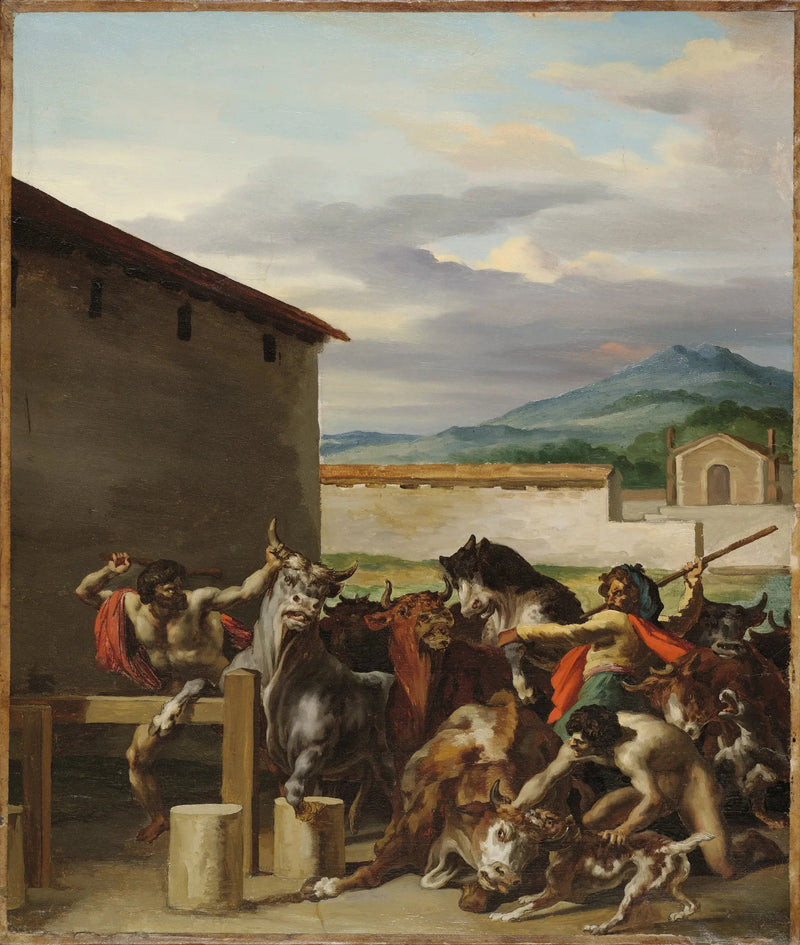El mercado de los bueyes - Théodore Géricault