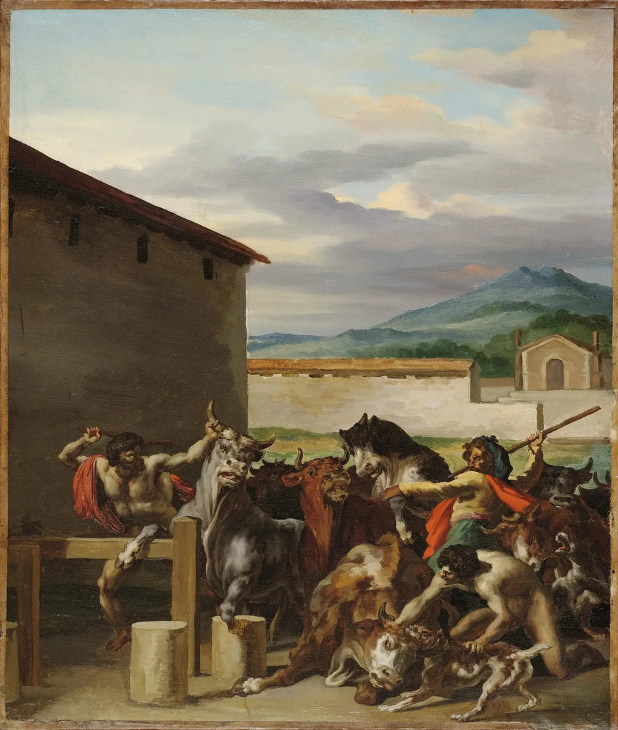 El mercado de los bueyes - Théodore Géricault