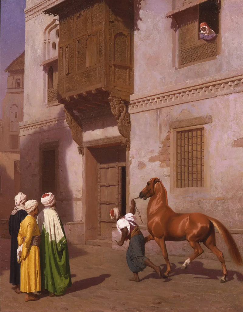 El mercado de caballos - Jean-Léon Gérôme