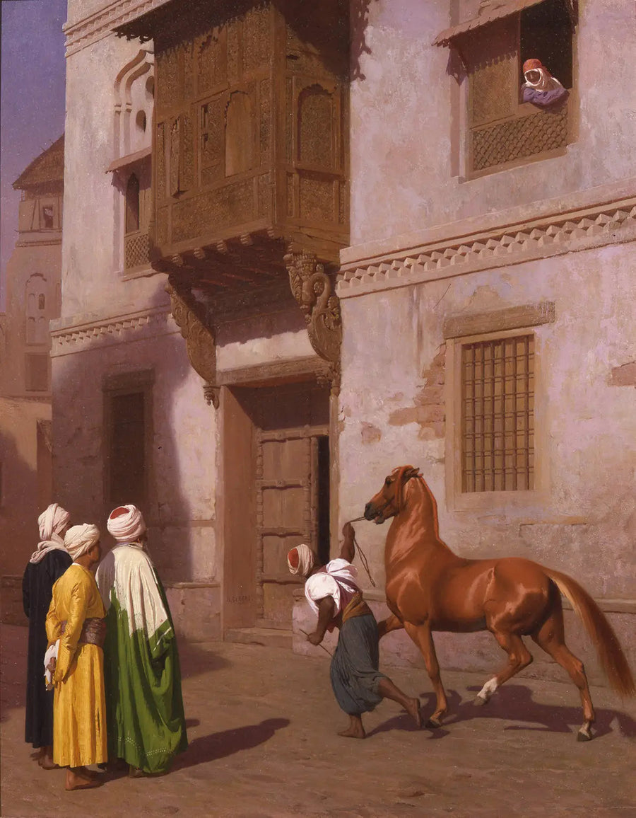 El mercado de caballos - Jean-Léon Gérôme