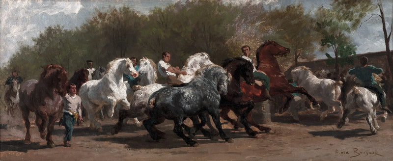 El mercado de caballos - Rosa Bonheur