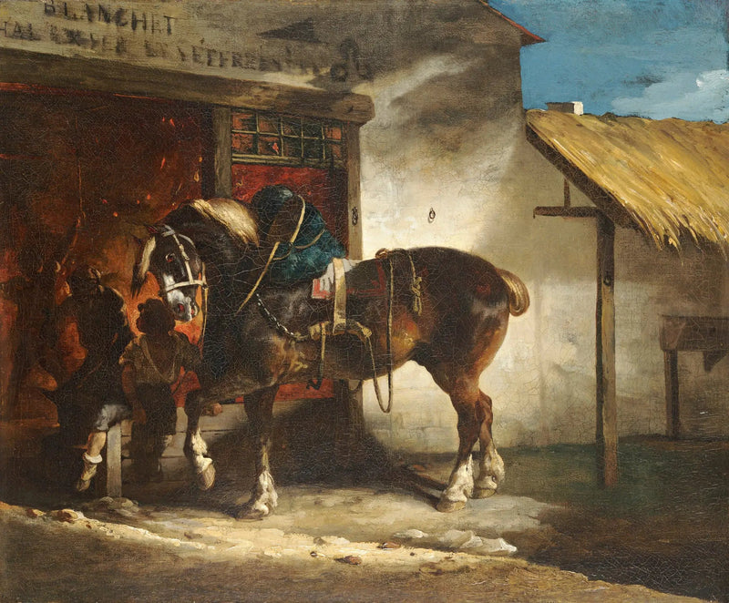 El herrero de caballos - Théodore Géricault