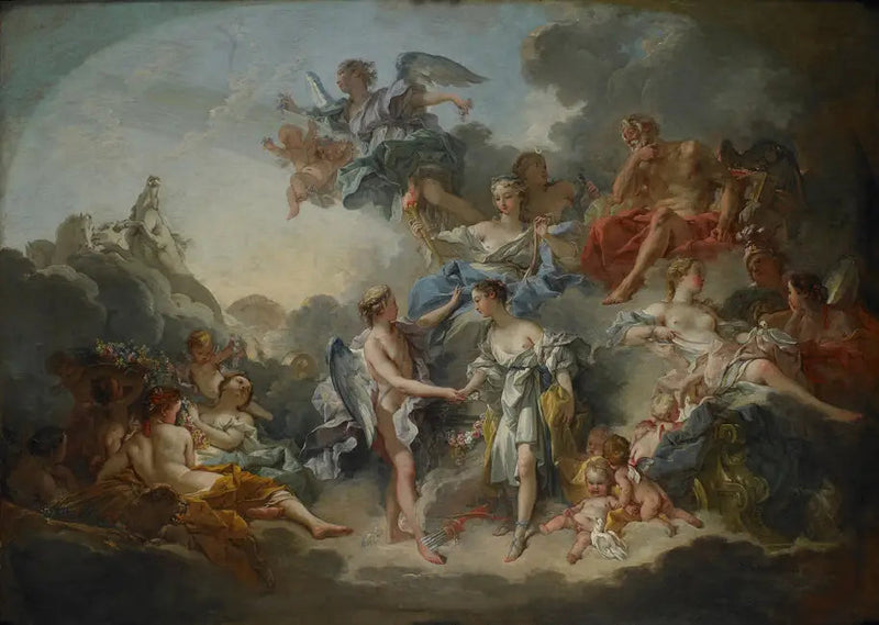 El matrimonio del amor y Psique - François Boucher