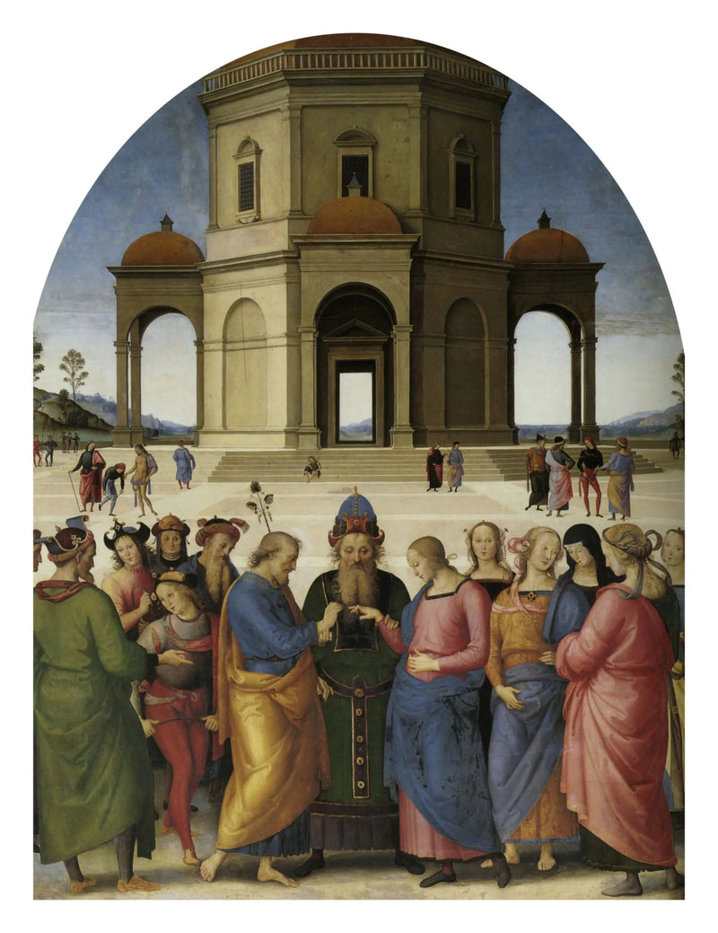 El matrimonio de la Virgen - Pietro Perugino
