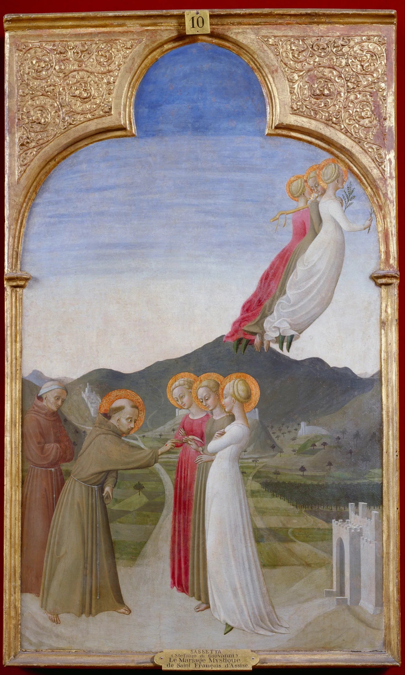Le Mariage mystique de saint François d'Assise - Sassetta image 1 reproduction de peinture à l’huile