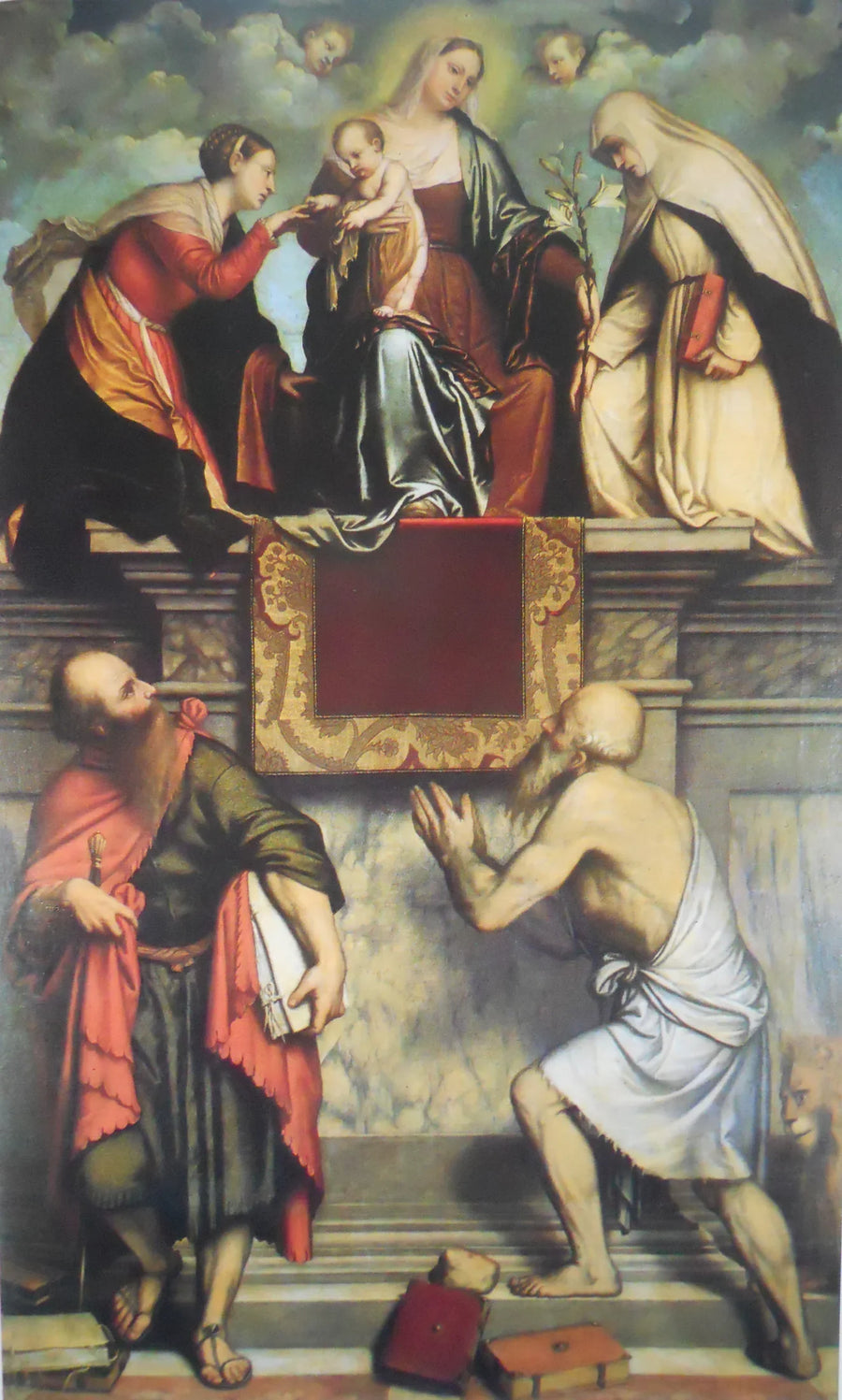 El matrimonio místico de Santa Catalina - Alessandro Bonvicino