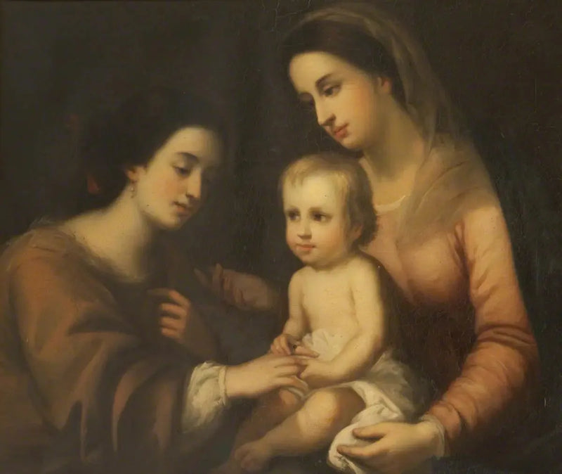 El matrimonio místico de Santa Catalina de Alejandría - Bartolomé Esteban Murillo