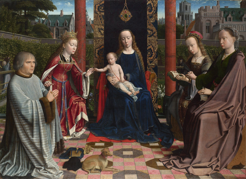 El matrimonio místico de Santa Catalina, por Gérard David - Gérard David