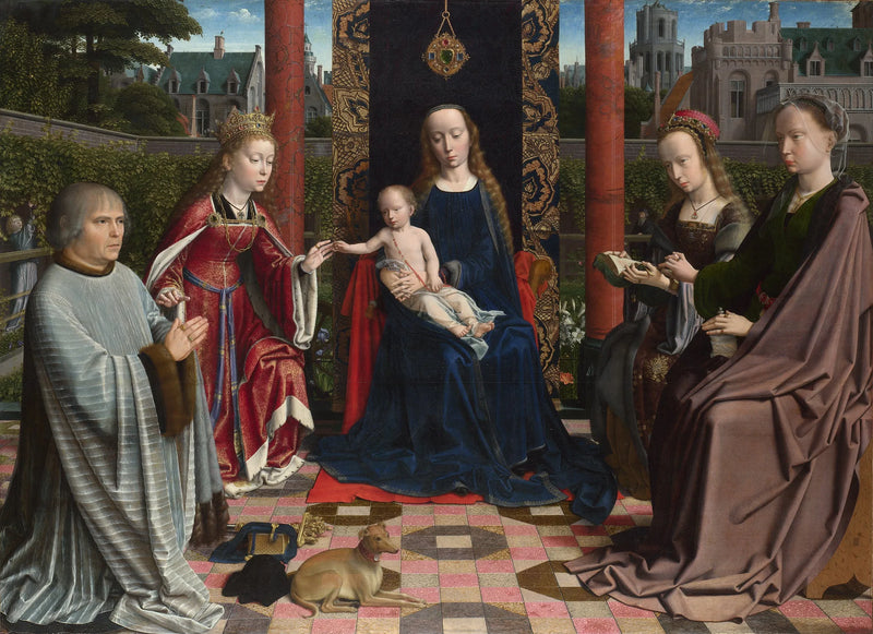 El matrimonio místico de Santa Catalina, por Gérard David - Gérard David