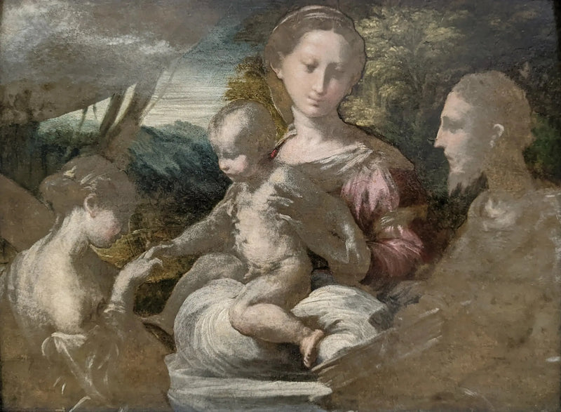 El matrimonio místico de Santa Catalina - Parmigianino