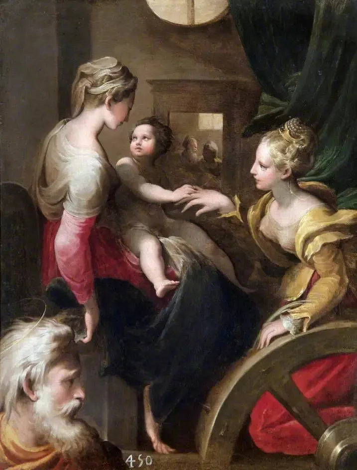 El matrimonio místico de Santa Catalina - Parmigianino