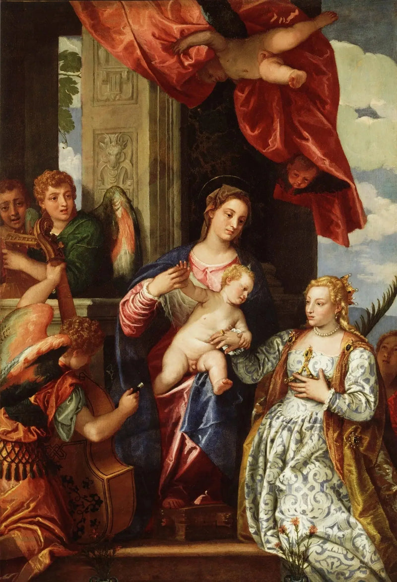 El matrimonio místico de Santa Catalina. - Paul Véronèse