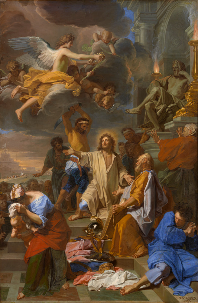 La martirio de san Ovidio - Jean-Baptiste Jouvenet