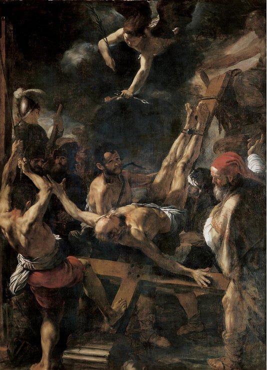 La martirio de san Pedro - Mattia Preti