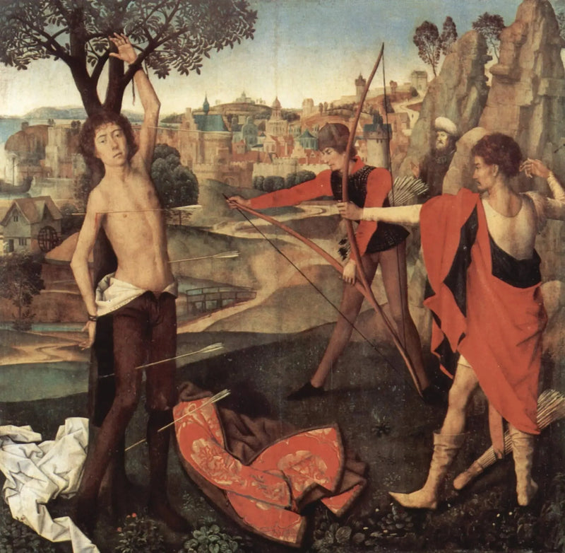 La martirio de san Sebastián - Hans Memling