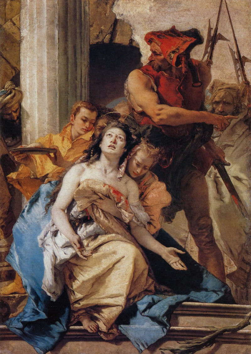 La martirio de Santa Águeda - Giovanni Battista Tiepolo