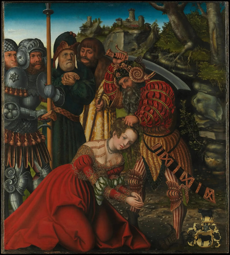 La martirio de Santa Bárbara - Lucas Cranach el Viejo