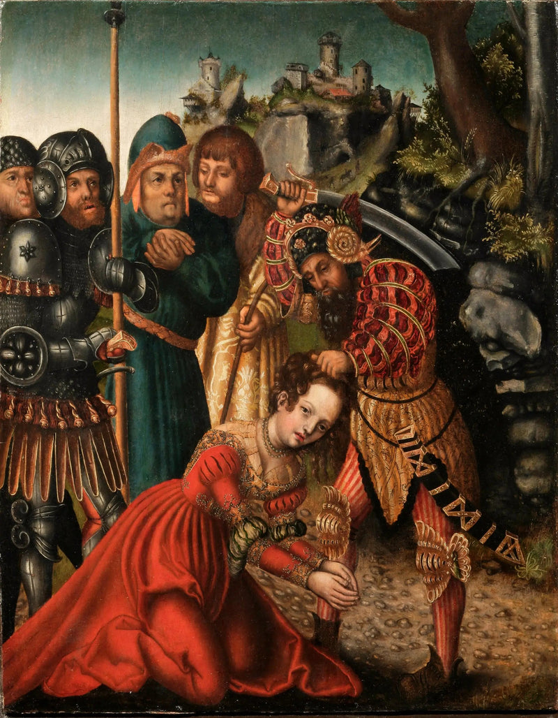 El martirio de Santa Bárbara - Lucas Cranach el Viejo